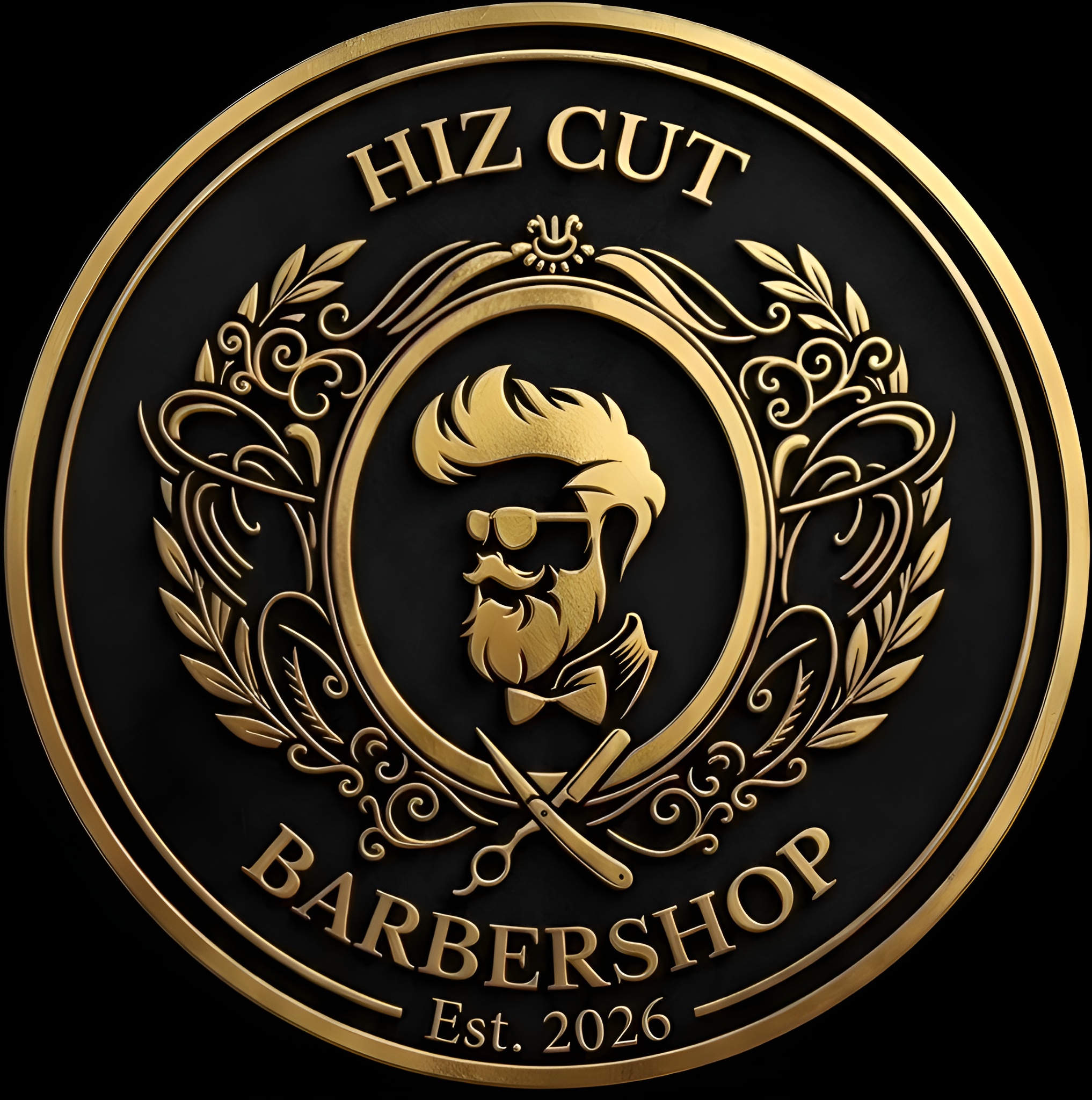 Hiz Cut Barbershop Logo